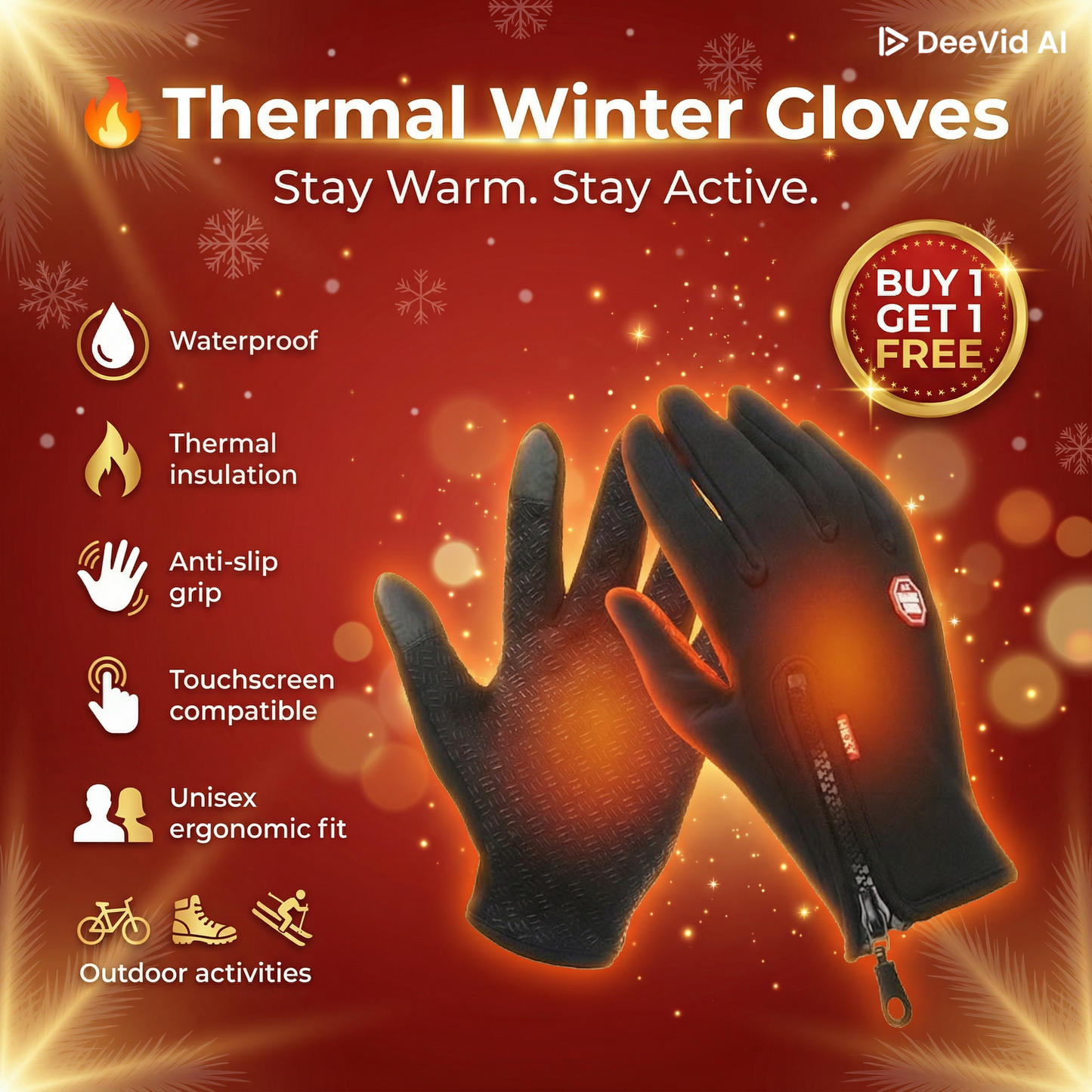 [ Buy 1 Get 1 Free ]🧤 Thermal Gloves❄️Winter Gloves ⭐ Waterproof Thermal Anti-Slip Touchscreen Gloves – For Everyone & All Outdoor Activities